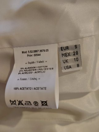 Chaqueta Roberto Verino Beige/Blanco roto
