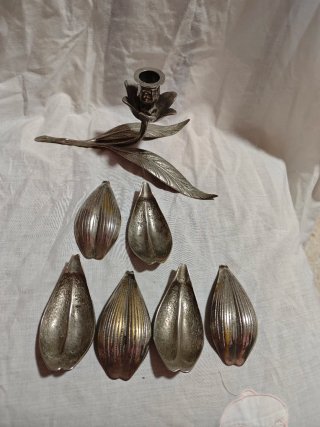 Cenicero Flor Metal