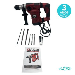 Martillo Taladro Rompedor Aicer SDS+ 1500W