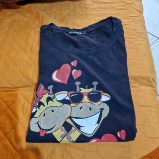Maglietta Terranova con Giraffe I Love You