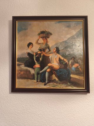 Lote de 9 cuadros vintage con marco