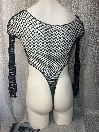 Body de rejilla manga larga