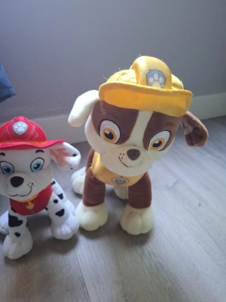 Peluche Paw Patrol Marshall e Rubble