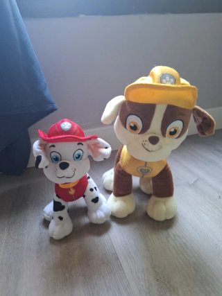 Peluche Paw Patrol Marshall e Rubble