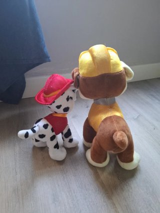 Peluche Paw Patrol Marshall e Rubble