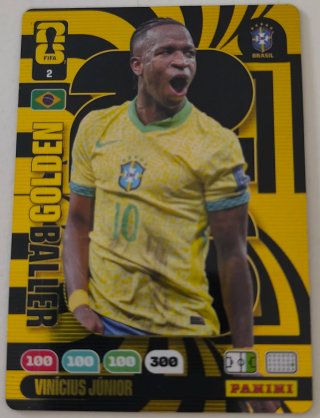 Vinicius Golden Baller Panini Adrenalyn Mundial 26