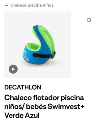 Chaleco flotador serpiente azul y verde