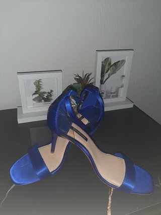 Sandalias Stradivarius Azul Tacon
