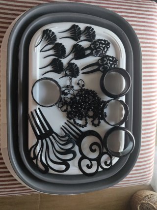 Abalorios Flamenca Negros