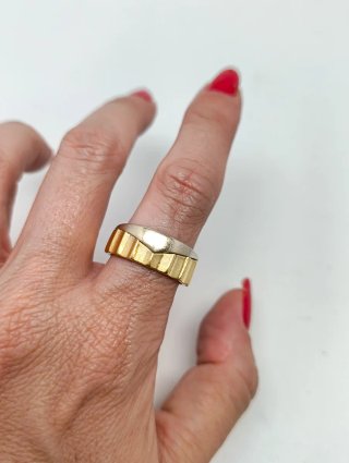 Anillo Oro Bicolor 18kt tallas