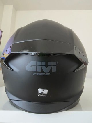 Casco de moto negro