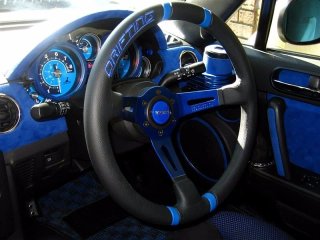 Volante Momo Drift Negro/Azul