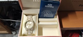 Festina 16699/3 Reloj Mujer Cerámica Oro Blanco