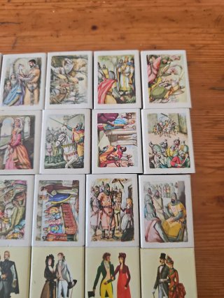 Lotto di 30 scatole di fiammiferi d'epoca 1950-60