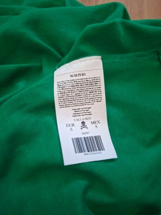 Camiseta verde Scalpers talla S