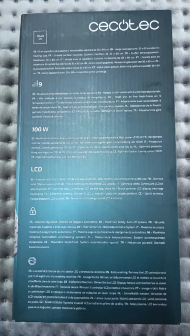 Almohadilla Eléctrica Térmica
