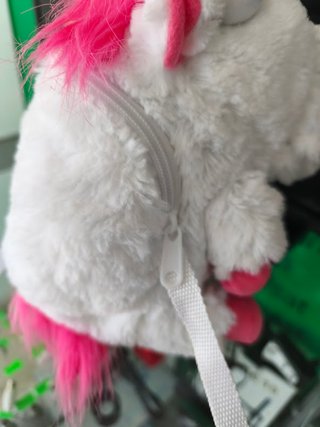 Mochila Unicórnio Fluffy 3D 25cm