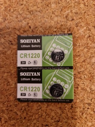 2 Pilas CR1220 3V Litio