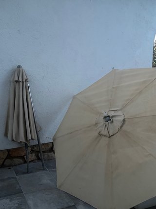 Sombrillas de playa beige (2 unidades) más de 2 m.
