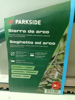 Lote 2 Sierras PARKSIDE: Arco y Retráctil