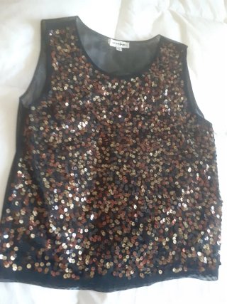 Blusa lentejuelas El Corte Inglés talla 42