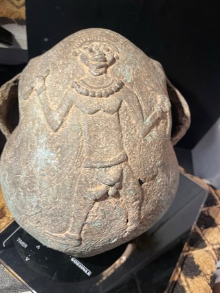 Arte Africano - Figura de  bronce Calavera