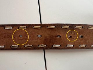 Cintura El Charro vintage anni 80 cuoio