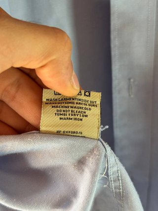 Camicia da Uomo Burberry Azzurra a Maniche Lunghe