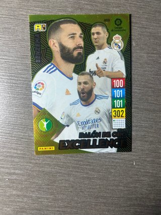 Benzema Balón de Oro Excellence Panini LaLiga