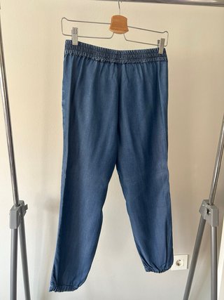 Pantalón Jogger Azul Stradivarius Talla S