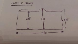 Mueble de salón de madera