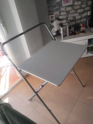 Escritorio plegable madera y aluminio