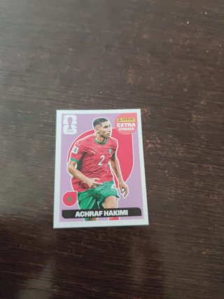 Cromos Achraf Hakimi Mundial Extra Morado