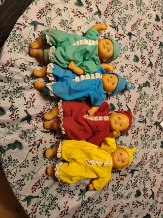 Set di 4 bambole bebé vintage