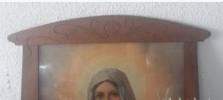 Cuadro Virgen Sagrado Corazón de María PPos. s.XX