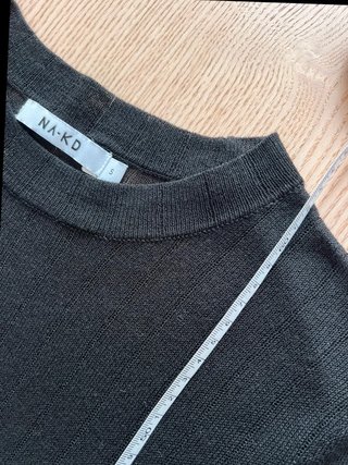 Naf Nag Black ribbed Lightweight Knit Sweater