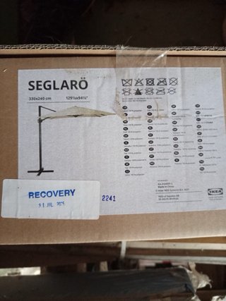 Sombrilla pergola seglaro ikea NUEVA en caja beige