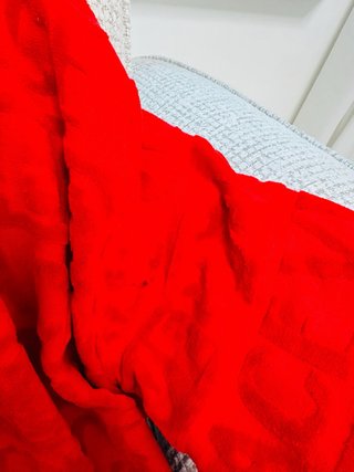 Albornoz Versace Rojo y Dorado Talla Única