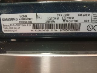 Microondas integrable Samsung MG22M8274CT/E1