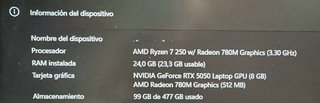 Lenovo LOQ 15AHP10 R7 24GB RTX 5050 512GB SSD
