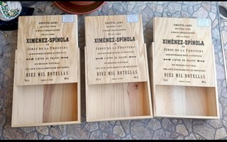 3 cajas de madera con tapa almacenaje herramienta