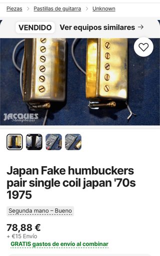 Pastillas de Guitarra Japan SUZUKI