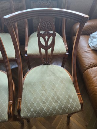 Conjunto 6 Sillas Clásicas Madera Vintage
