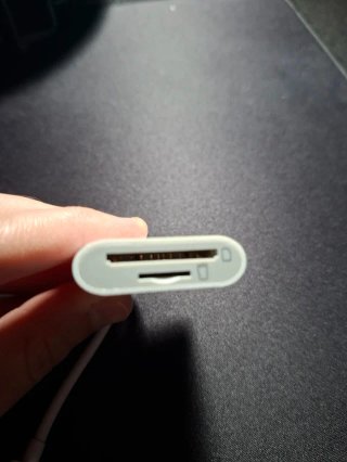 Adaptador Lector Tarjetas SD Lightning Blanco