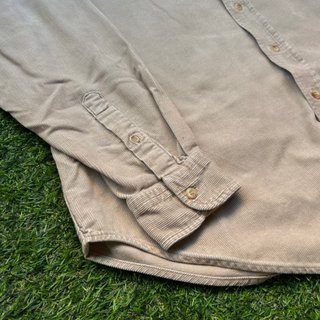 Camisa Pana Vintage Beige Hombre Talla L