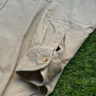 Camisa Pana Vintage Beige Hombre Talla L