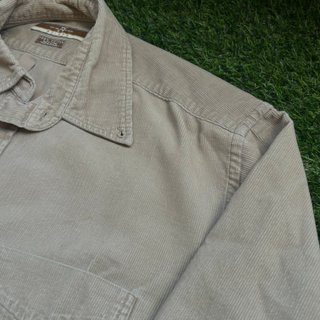 Camisa Pana Vintage Beige Hombre Talla L