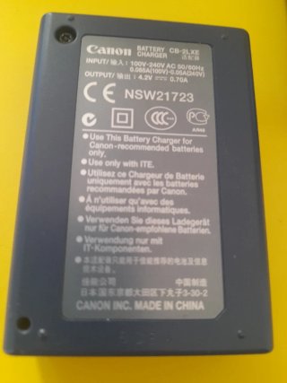 Cargador Canon Batería