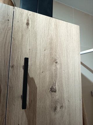 Mueble de baño madera y metal