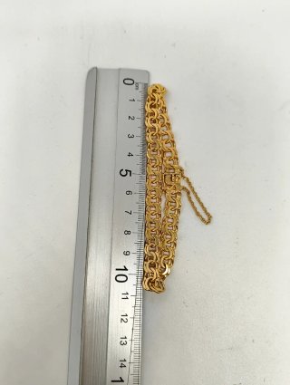 Pulsera Oro 18kt Cadena Hungarina 22cm